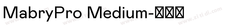 MabryPro Medium字体转换